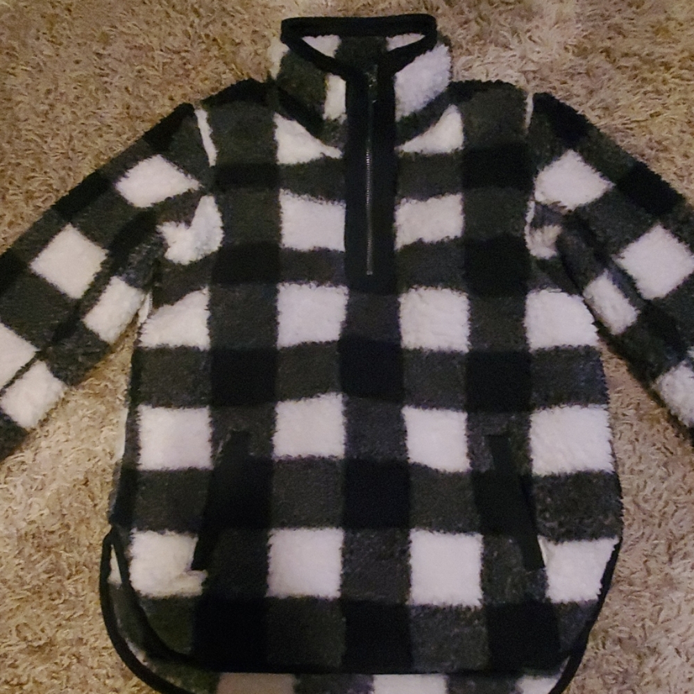 Abercrombie half zip sherpa